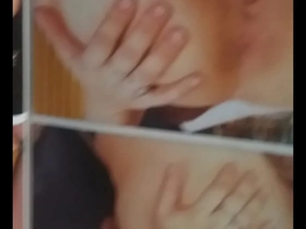 Wanking over porn mags