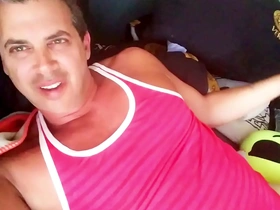 Tricked cory bernstein corythemodel to masturbate big cock, finger big ass, and eat cum in leaked male celebrity  role play sextape