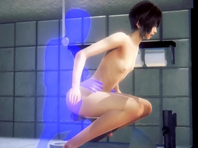 Yaoi femboy - jim is fucked in a public toilet part 2 - sissy crossdress japanese asian manga anime film  game porn gay