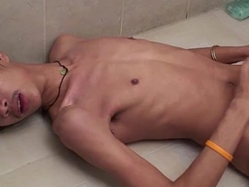 Gay asian twink fuck buddies enjoy bareback sex